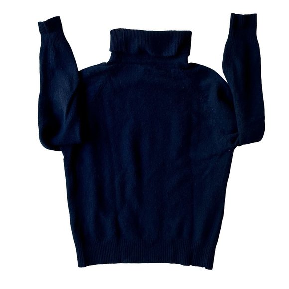 Vintage Grant Park Turtleneck Sweater LRG Black Lambswool Angora Knit Pu… - Picture 2 of 12